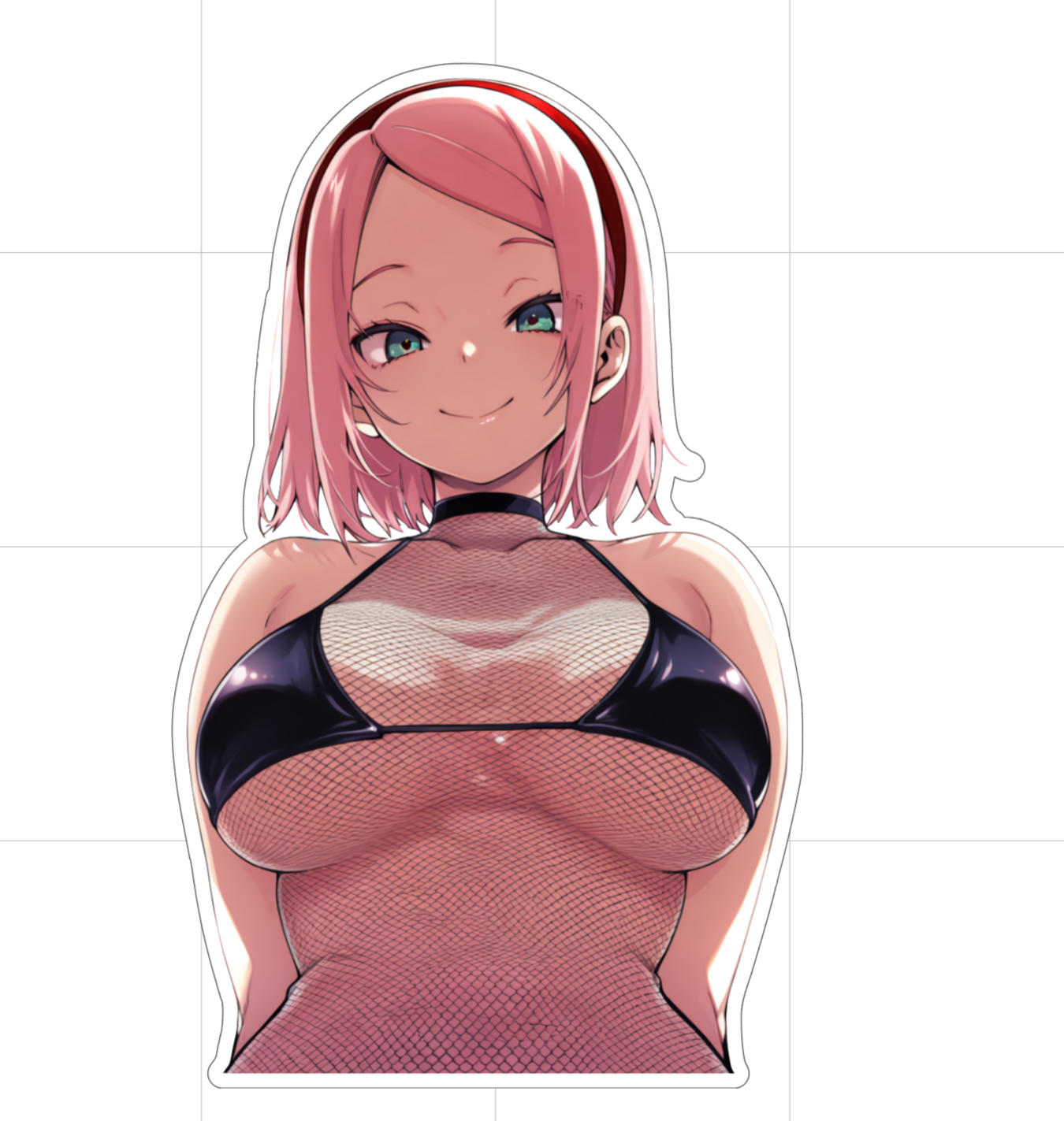 Saaki- Fishnet Sticker