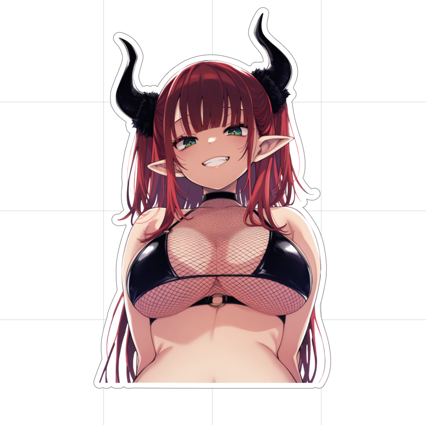 Succubus Mar- Fishnet Sticker