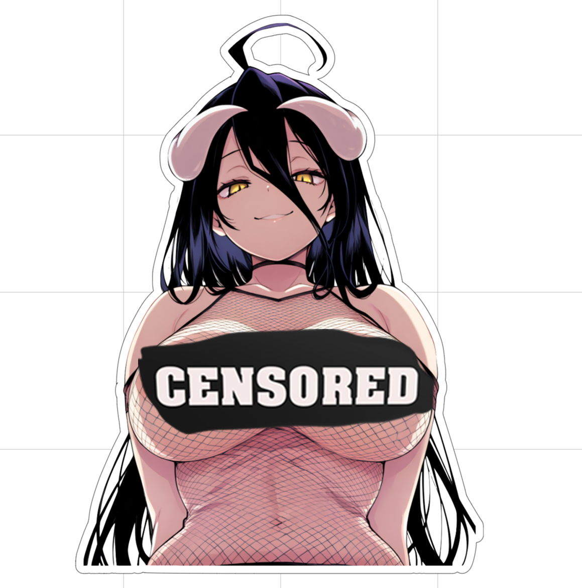 Bedo- 18+ topless Fishnet sticker
