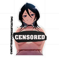 Mio- 18+ Topless Fishnet Sticker