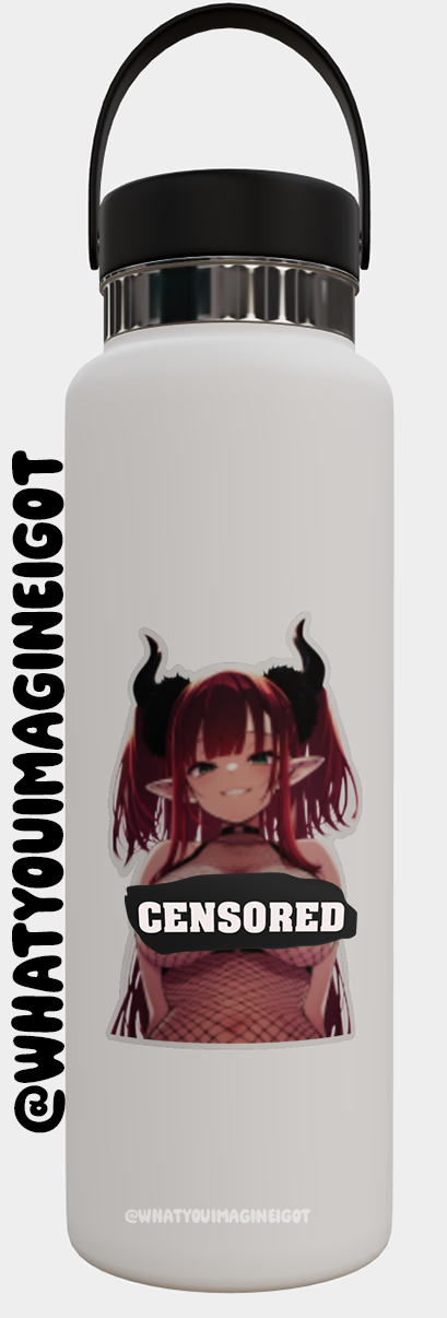Succubus Mar 18+ Topless Fishnet Sticker